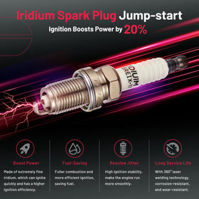 BDFHYK coil and spark plug side-by-side for scale, set-match convenience shown