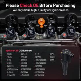 BDFHYK coil side label showing part numbers for correct replacement
