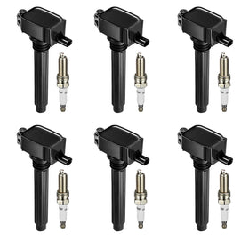 BDFHYK front packaging showing six coil packs and plugs, clear fitment benefit