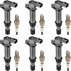 BDFHYK front packaging showing full six-coil and six-plug kit, clear fitment list