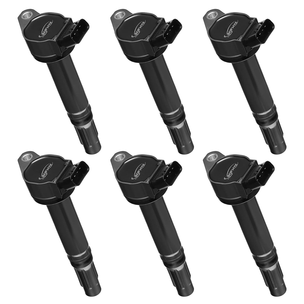 BDFHYK front view of six-coil pack showing complete replacement set and assured fit