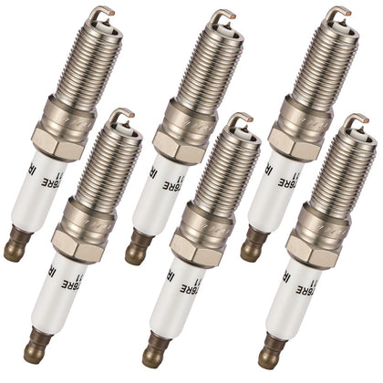 BDFHYK front packaging showing six spark plugs and part references, clear fitment benefit