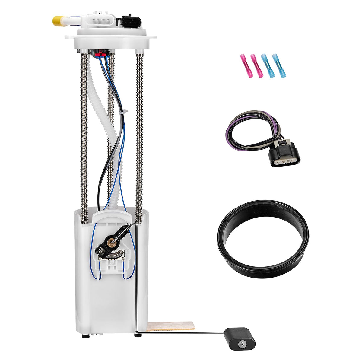 BDFHYK fuel pump module front view showing complete assembly and direct-fit benefit