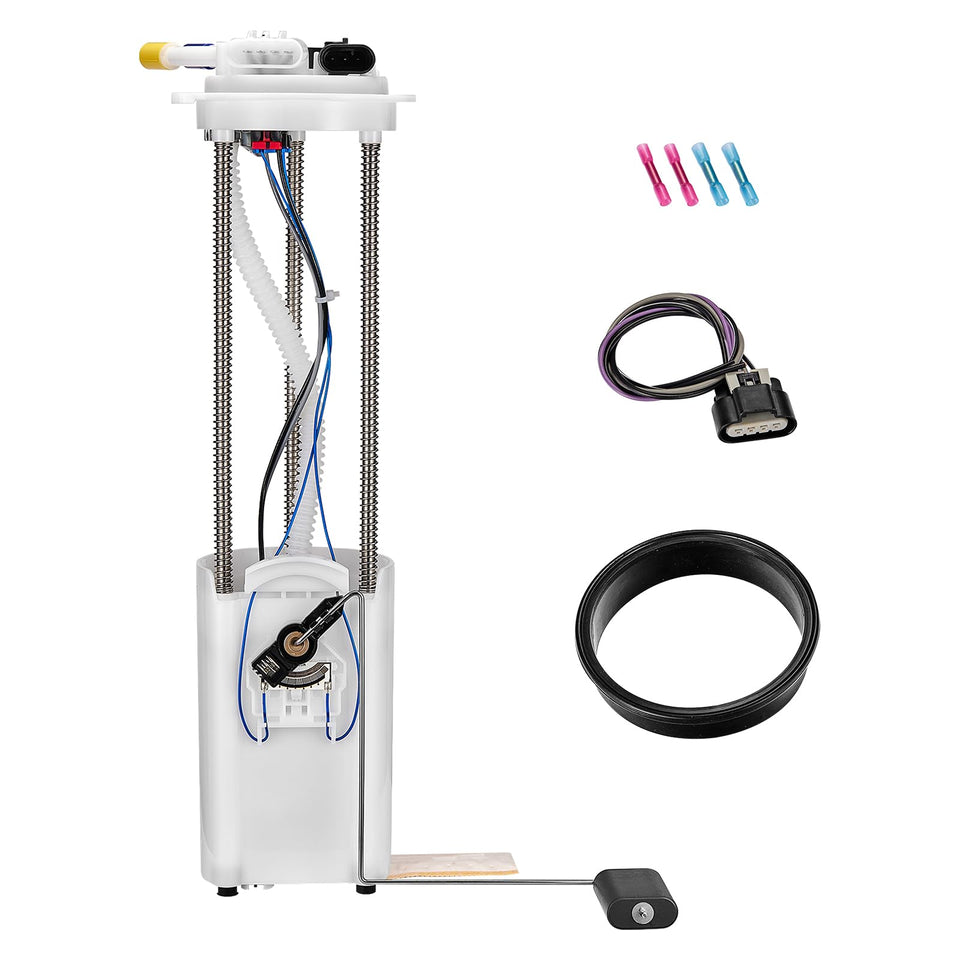 BDFHYK fuel pump module front view showing complete assembly and direct-fit benefit