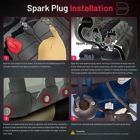 BDFHYK spark plug held by technician in garage showing easy install and confidence