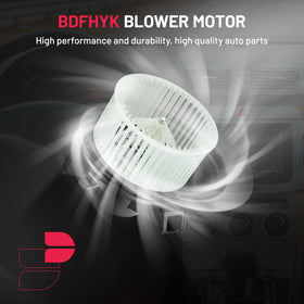 BDFHYK installed blower motor in vehicle HVAC housing demonstrating restored airflow benefit
