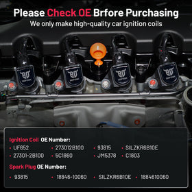 BDFHYK coil being installed in engine bay demonstrating straightforward vehicle fitment
