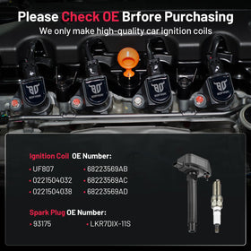 BDFHYK coil installed on engine bank showing OEM-style fit for quick swap