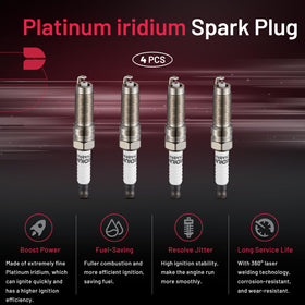 BDFHYK spark plug installed in a Fusion engine demonstrating direct-fit benefit