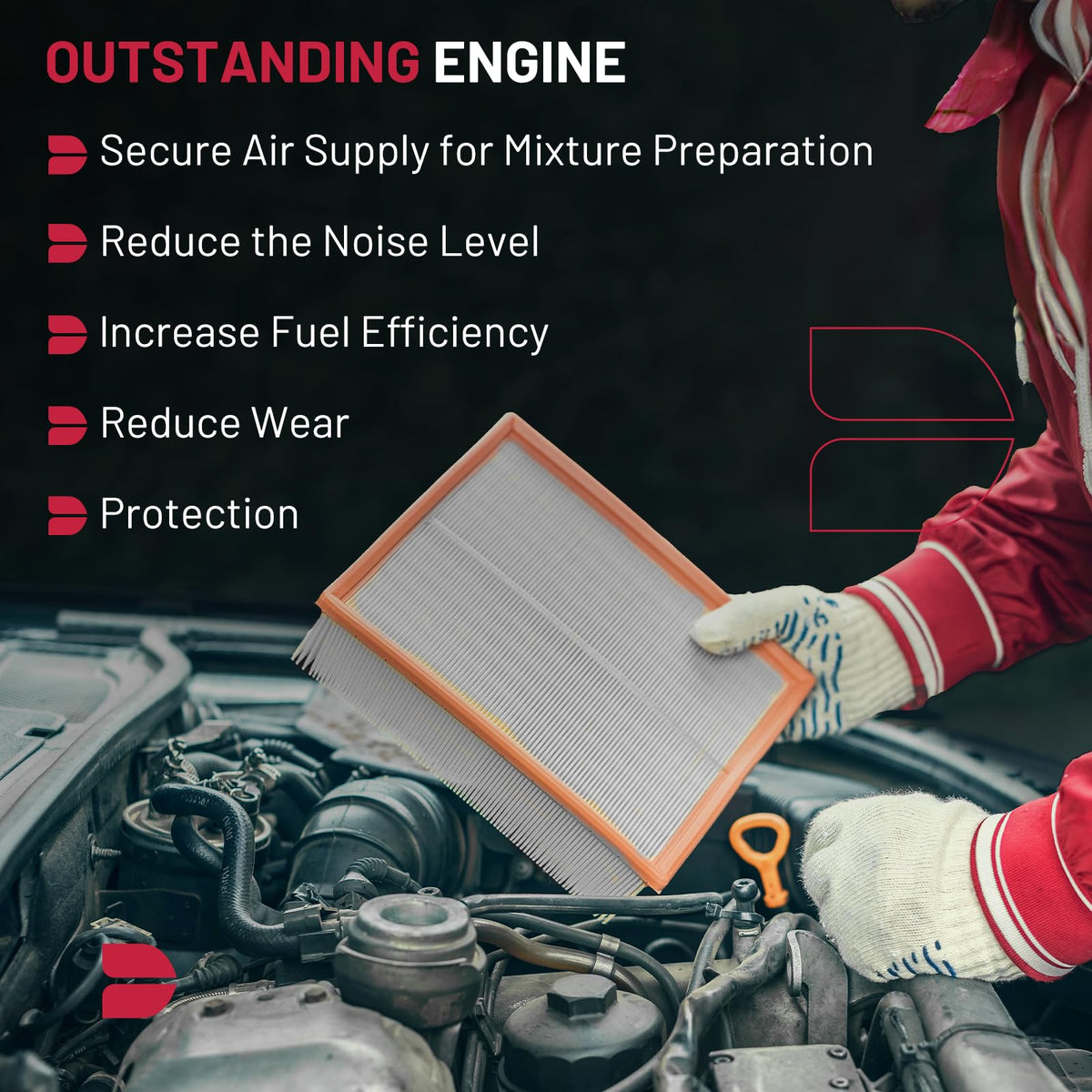 BDFHYK lifestyle shot Highlander on road illustrating reliable filtration performance