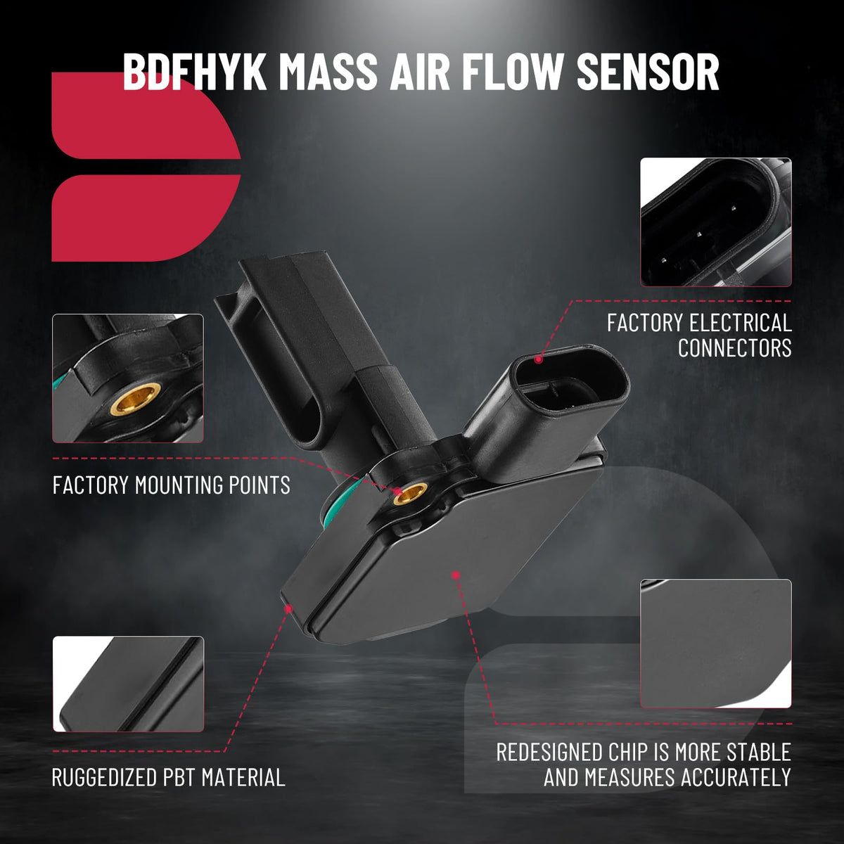 BDFHYK installed in engine bay demonstrating restored airflow readings benefit