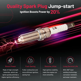 BDFHYK spark plugs and coils side-by-side to verify matched set and compatibility