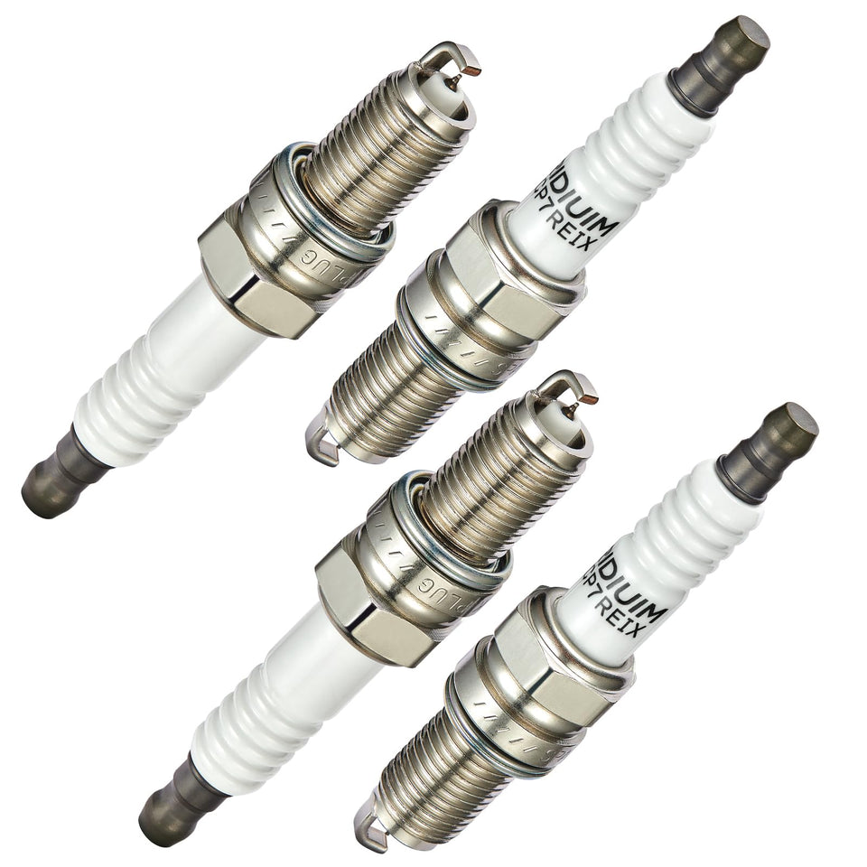 BDFHYK front view of four spark plugs showing fit and finish for easier replacement