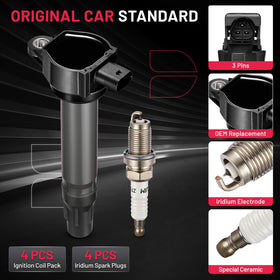 BDFHYK spark plug ceramic side profile showing heat resistance benefit