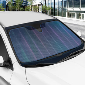 BDK folded accordion sunshade compact for storage and easy transport