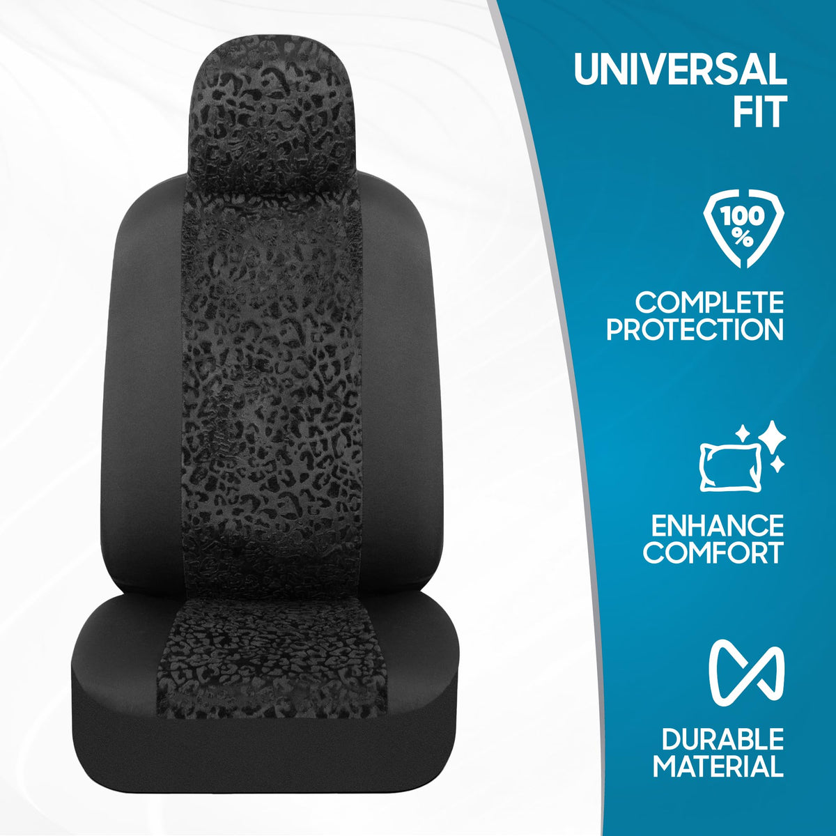 BDK side profile of sideless seat cover showing easy armrest access and fit