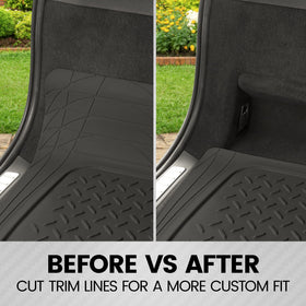 BDK liner showing trim guide lines for custom fit to vehicle