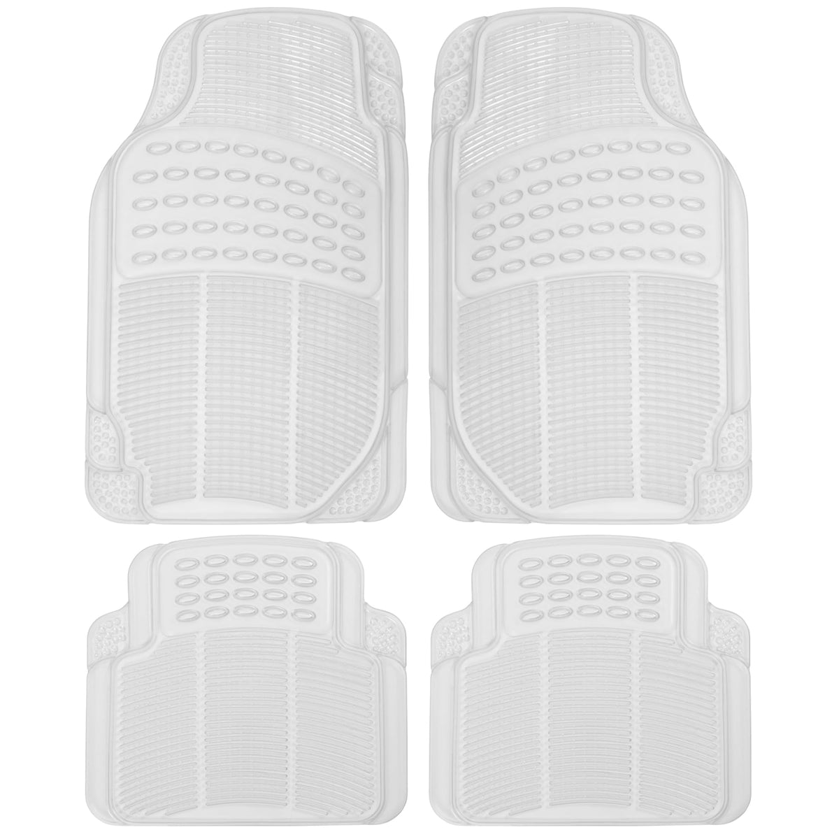 BDK front mat top view showing clear protection and visible carpet