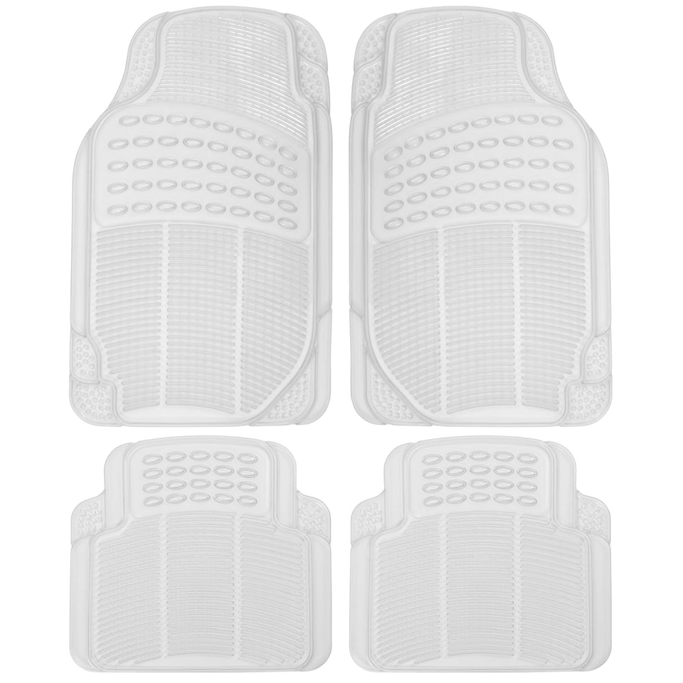 BDK front mat top view showing clear protection and visible carpet