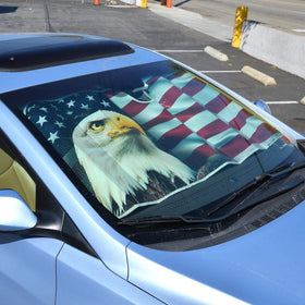 BDK close-up of eagle and flag print showing vivid color and durable print clarity