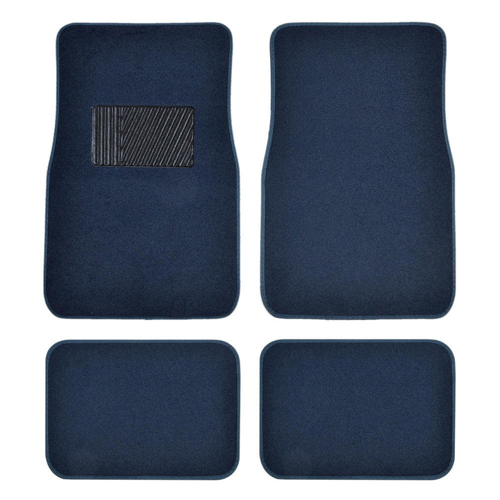 BDK front mat overhead view showing fit and color, protects floors