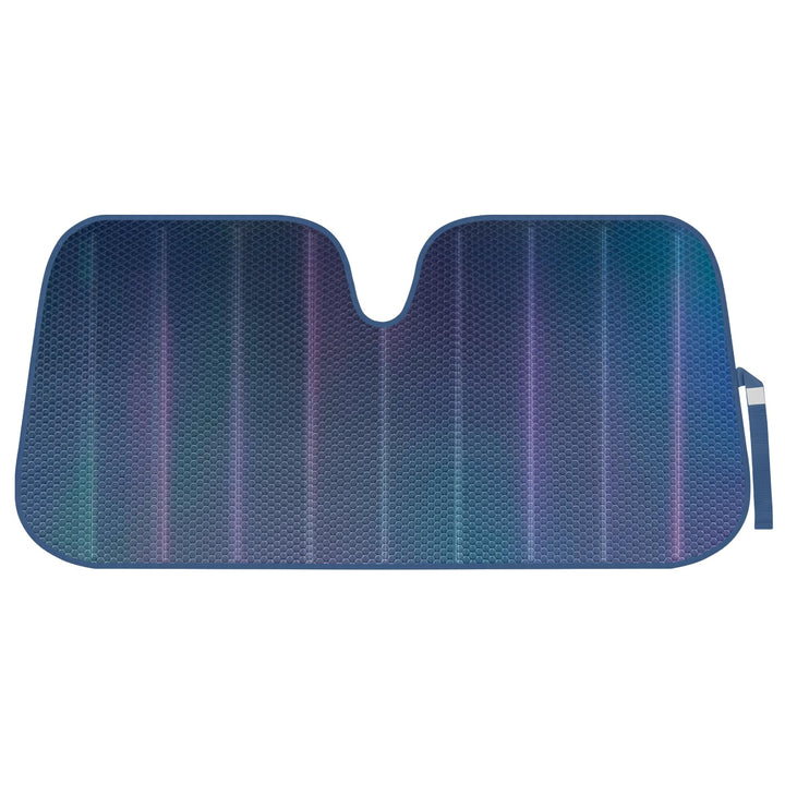 BDK front view showing iridescent matte black shade protecting windshield