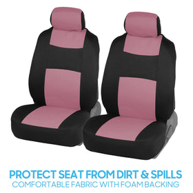 BDK headrest covers close-up displaying neat fit and easy attachment