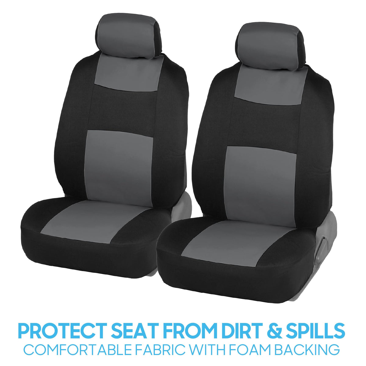 BDK headrest covers closeup highlighting secure fit and style