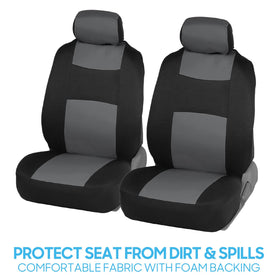 BDK headrest covers closeup highlighting secure fit and style