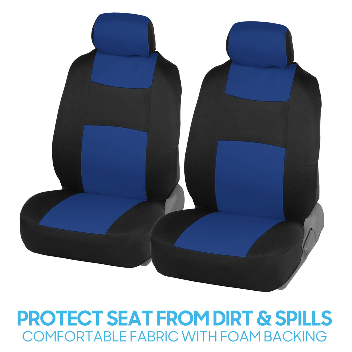 BDK headrest covers close-up showing secure fit and coordinated styling