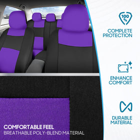 BDK headrest covers detail showing snug fit and coordinated color accent