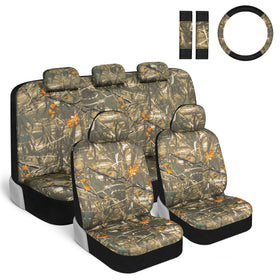 BDK front seat cover view showing camo pattern and protection