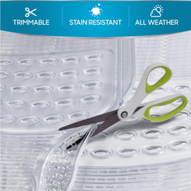 BDK mats beside ruler showing front and rear sizing for fit