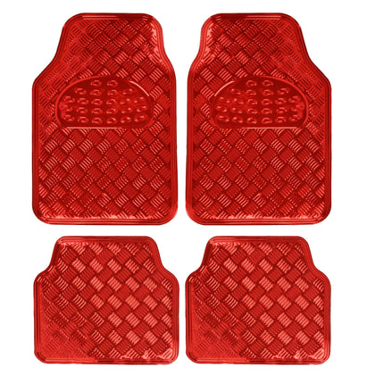 BDK front mat overview showing red metallic finish and floor protection