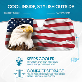 bdk patriotic eagle closeup pattern highlighting print quality and decorative appeal