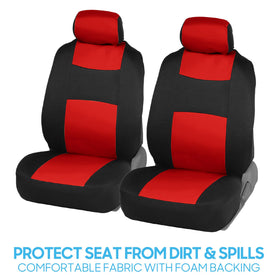 BDK headrest covers detail highlighting snug fit and cohesive look
