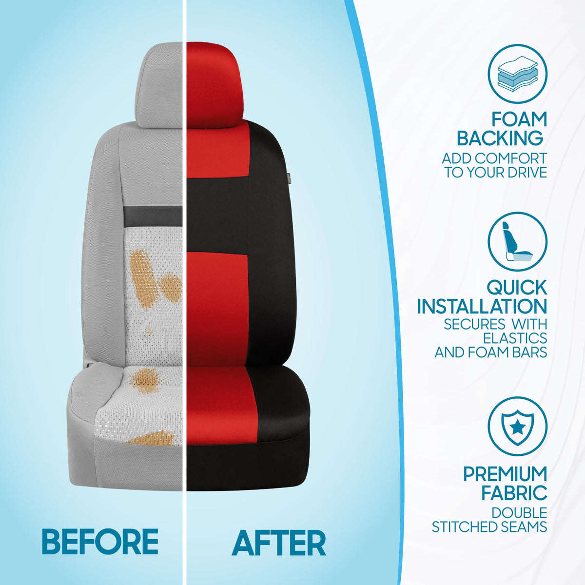 BDK seat in use from driver perspective showing comfort and airflow benefit