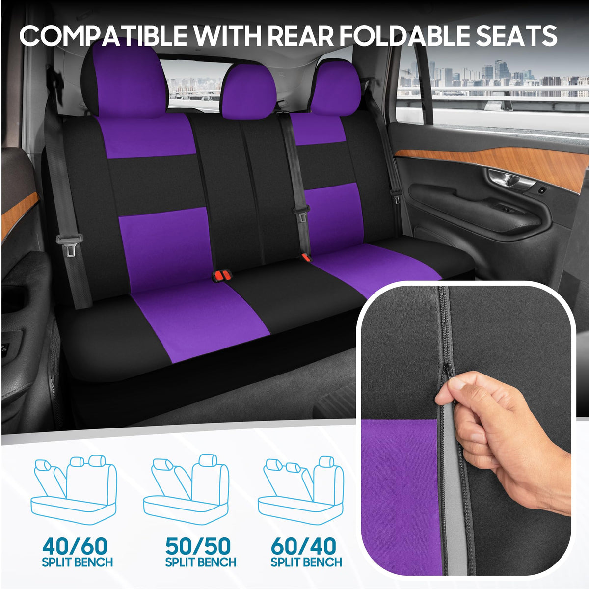 BDK rear bench installed demonstrating full-seat protection and uniform style