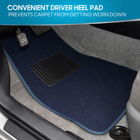 BDK rear mat pair laid flat demonstrating coverage and neat edges