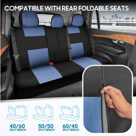BDK seat cover breathable fabric texture for all-season comfort benefit