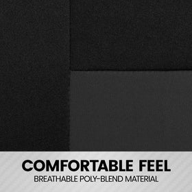 BDK seat cover in car on a road trip scene showing protection and stylish upgrade