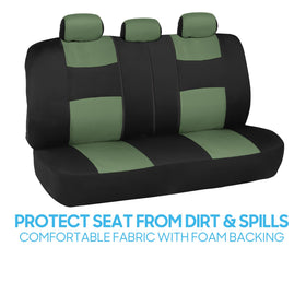 BDK seat in use with child seat showing protective layer and spill resistance