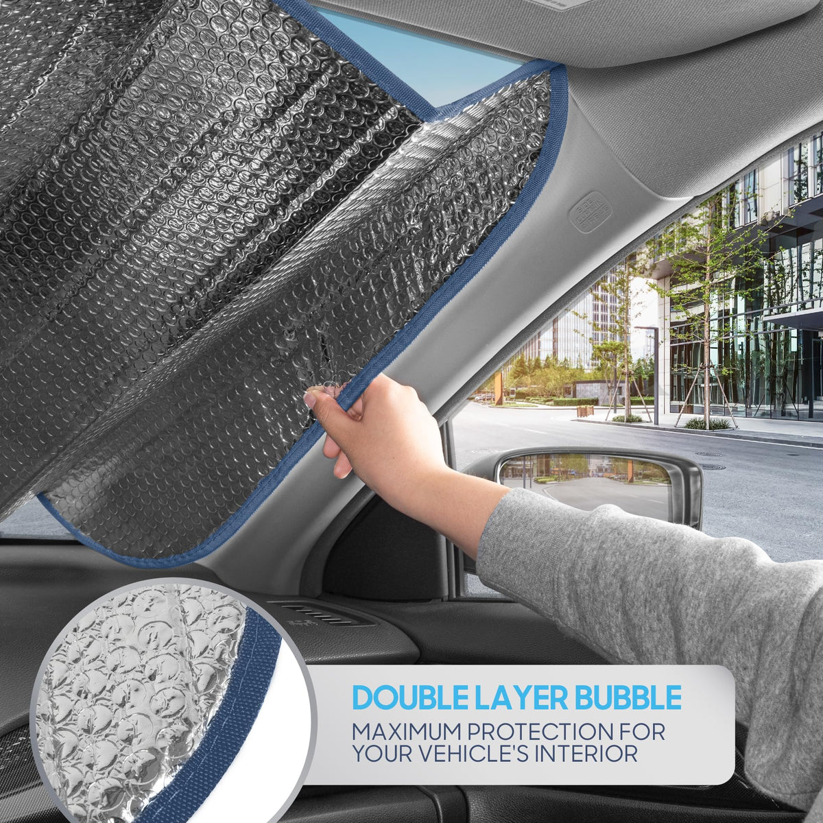 BDK tapered edge detail for snug windshield fit and reduced gaps