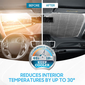 BDK tapered edges shown fitting curved windshield for a snug seal