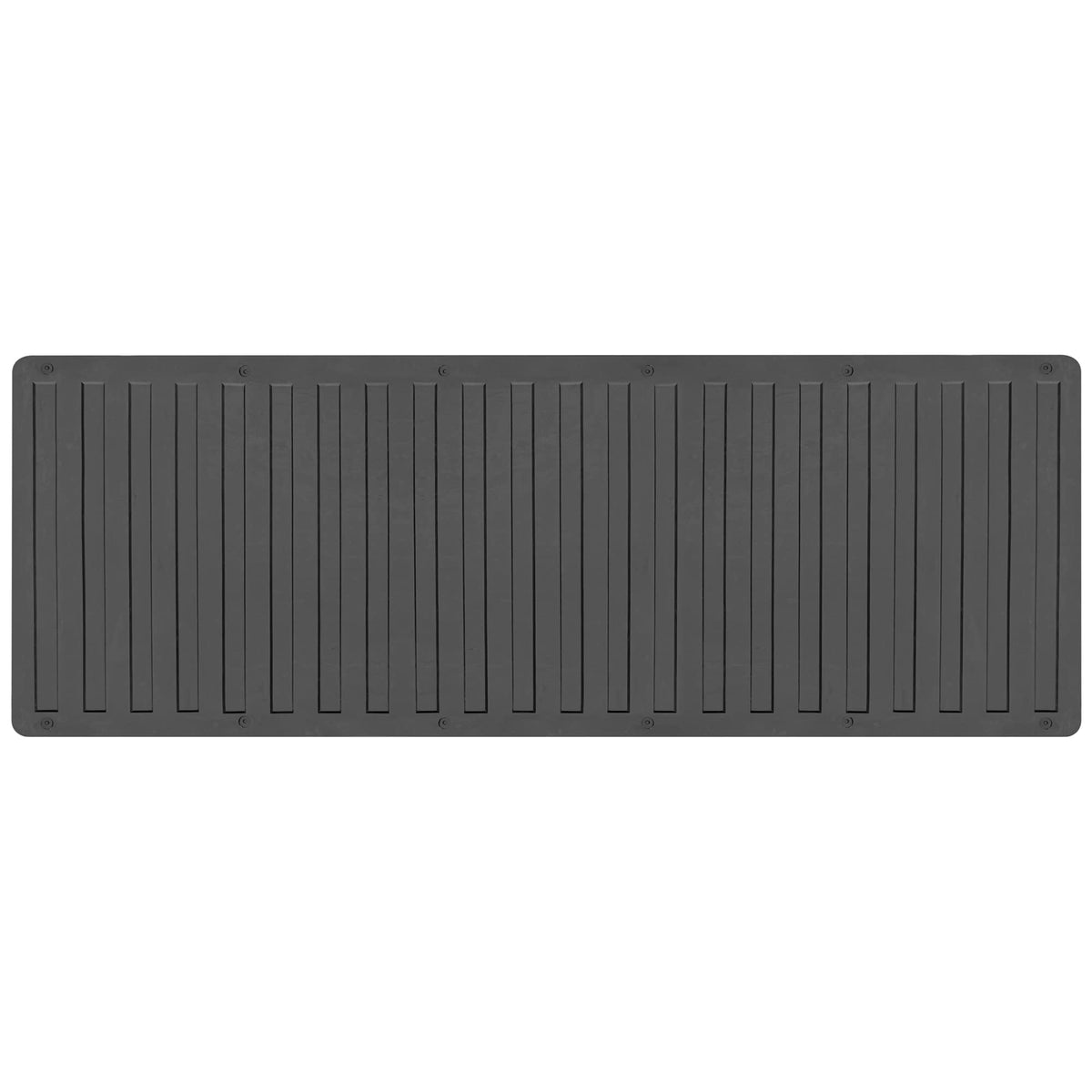 BDK front view of full 60 by 19.5 inch tailgate mat showing coverage and protection