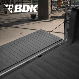 BDK installed on pickup tailgate demonstrating secure fit and protection during use