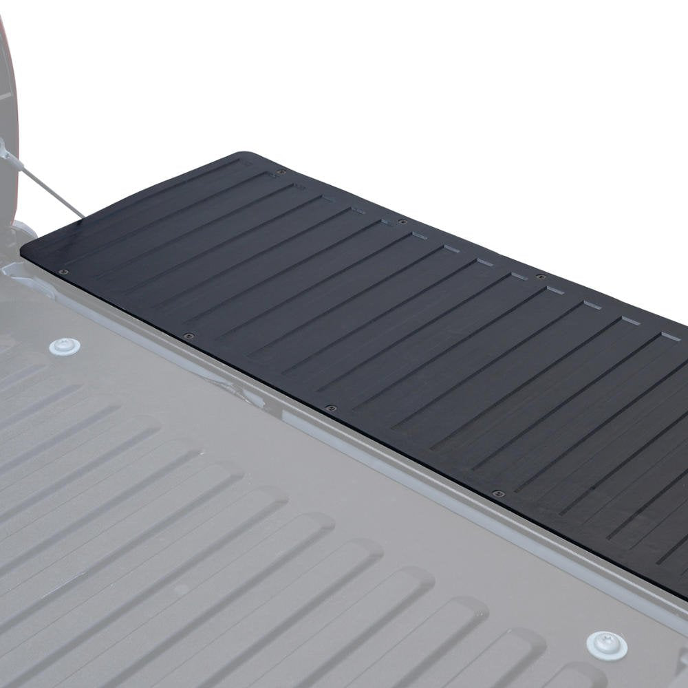 BDK on worksite tailgate illustrating heavy-duty protection during loading