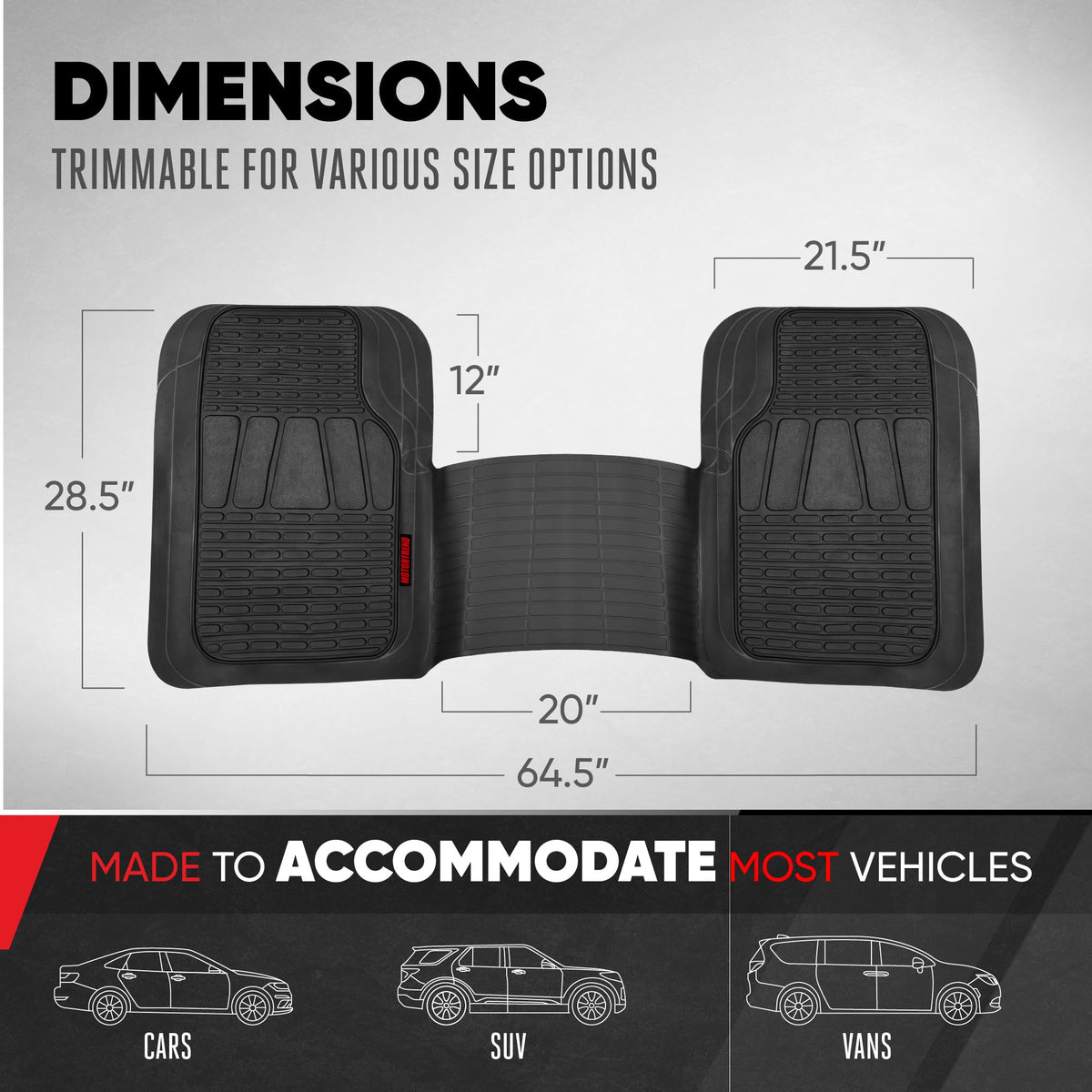 BDK WingRunner installed in SUV back row showing full coverage and organized interior
