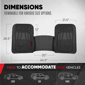 BDK WingRunner installed in SUV back row showing full coverage and organized interior