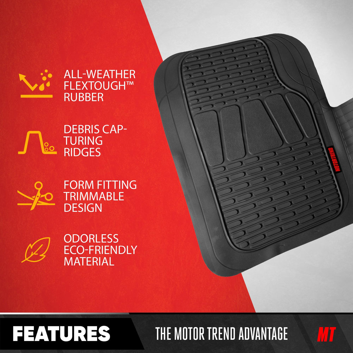 BDK WingRunner raised edge detail illustrating containment of spills for cleaner carpets
